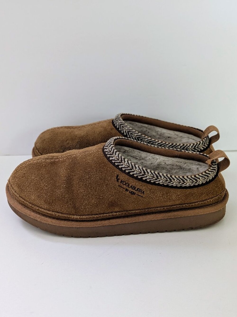 Koolaburra by UGG Burree Chestnut Suede Slippers Women’s Size 5